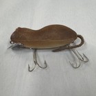 Vintage Heddon Meadow Mouse Fishing Lure 9800f Brown Flocked Fuzzy Finish Nice
