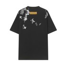 Men Casual Round Neck Short Sleeve Men Black T-shirt Size M l xl