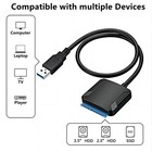 Usb 3 0 To Sata Iii Adapter For 2 5  3 5  Ssd Hdd Hard Drive With 12v 2a Power