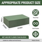 Ridehill 3 Pack Floral Foam Blocks  Flower For Arrangements Green