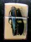 Vintage 1999 Zippo A Xv Pocket Lighter Blue 1969 Ford Mustang Mach I Car