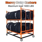  Caster Wheels 5  Locking Stem Casters Set Of 4 Heavy Duty Castors With 5 Inch