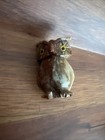 Owl Small Carved Agate Stone  Spirit Animal