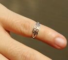 Christmas Gift 4 Women s Solid Metal Lotus Band Adjustable Toe Ring  925silver