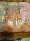 22 Rolls 6ft 8in  80   Long 2in Thick Edge Poly 2 Tier Lace Assort  Color Lot 