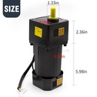 Ac Gear Motor Electric Motor   Variable Speed Controller 250w 5k 110v 270rpm
