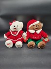 Nwt - Dan Dee Snowflake Teddy Bear Girl And Boy 2007 Christmas Plush Stuffed 21 