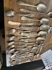 Antique Us Silver-plated Flatware Mixed Lot Forks Spoons Knives Collection