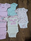 Newborn Nb Baby Girls Clothes Clothing Lot 9 Spring Bodysuits Onsies Gerber