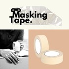 1 1 2  x 60 Yards 4 9 Mil White Adhesive Packing Masking Tape 6 Rolls