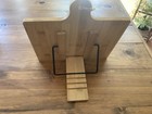 Bamboo Wood Cookbook Reading Book Holder