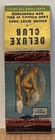 Deluxe Cab San Francisco Ca California Girlie Pinup Vintage Matchbook Cover