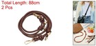 2 Pcs Brown Leather Purse Strap 34 65  Strap Replacement With Clasp
