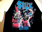 Real Nice Original Vintage Styx 1980 s U s  Tour T-shirt 3 4 Sleeves size M