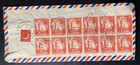 1960 Karachi Pakistan Airmail Cover To New York Usa Back Stamps