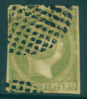 Spanish Philippines 1854 Queen Isabella Ii  2r Green Scott 5a Used Vf-xf W cert 