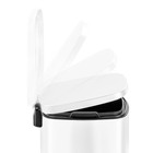 13 2 Gallon Trash Can  Rectangular Step On Kitchen Trash Can  White