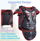Kids Motorcycle Full Body Armor Jacket Chest Protector Gear Elbow Pads Xmas Gift