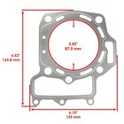 Cylinder Head And Base Gasket For Kawasaki Brute Force 750 Kvf750 4x4i 2005-2027