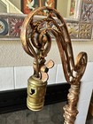 Antique Working Art Deco Bridge Floor 2 Metal Lamp  Shade  Art Nouveau 60    H