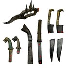 The Bluff Ercell Production Used Rubber Weapon Lot Vfx