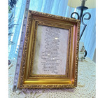 Gold Ornate Antique Style Picture Frame 8x10 Wood Baroque Angels Cherubs Poem