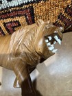 Iron Wood Lion Mcm Hand Carved