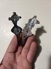 Vintage Brass Wall Hooks Set - Merry Wives Figures - Decorative Cast Iron