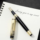 Metal Fountain Pens  With 10 Black Ink 2 6mm Cartridges  0 5mm Luxury Fine Point