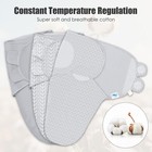 3-pack Baby Swaddle Sleep Sacks - Newborn Swaddle Blanket With Soft Cotton -    