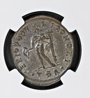 Roman Empire Maximian Ad 286-310 Bi Nummus Thessalonica Ngc Ch Vf  silvering 