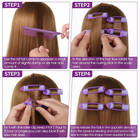 56pcs Sponge Hair Rollers  Self Grip No Heat Foam Hair Curlers Rollers For Long