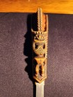 Vintage Tiki  Guy Letter Opener Coco Joes Hawaii  Carved Hapa Wood Resin  