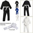 Martial Arts Karate Suit Bjj Gi Uniform Karate Practice Kids   Adults Mma Gis