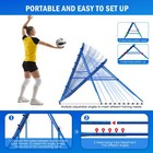 4x4ft Volleyball Lacrosse Rebounder Pro Multi-sport Practice 4ftx4ft  Blue