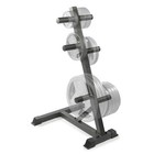  Olympic Weight Plate Tree For 2-inch Plates Weight Storage Rack L-frame - Black