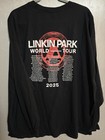 Linkin Park World Tour 2025 Black Long Sleeve Shirt Size Xxxl New