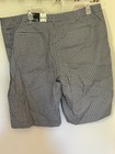 George Womens Bermuda Shorts Black Print Size 16 Perfect Short Nwt