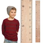 Wooden Growth Chart For Wall - Size Height Chart For Kids  Growth Measuring B   