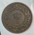 1861 Nova Scotia 1 Penny Nice Original V  Choice Au Km 8 2 Chrc