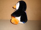 Russ Berrie Shining Stars Plush Penguin Black White Orange New W sealed Code 8  