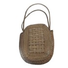 Handmade Woven Basket Bag Handles Owambo Tribe Namibia South West Africa Vintage