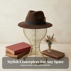 Metal Hat Display Stand Ventilated Design Metal Mannequin Head Stand