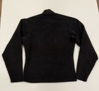 The North Face Womens Small Black Full Zip Fleece Jacket Embroidered Logo
