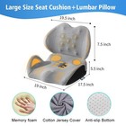 X Large Memory Foam Seat Cushion Lumbar Support Pillow For Sciatica   Tailbone P