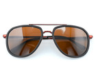 Mens Womens Polarized Aviator Sunglasses Retro Gold Frame Brown Tint Lens Uv400