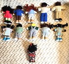 Lakeshore Learning Dollhouse Plush Figures Dolls Lot Of 11 Rare