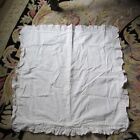 Ralph Lauren  dehavilland  Euro Sham White Embroid   Ruffle New Old Stock