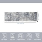 3x10 Ft Long Hallway Runner Rug     Non-slip Washable Kitchen Floor Rug With