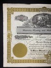 1935 Marietta Mining   Milling Co Stock Certificate Montana Gold Silver Mine  61